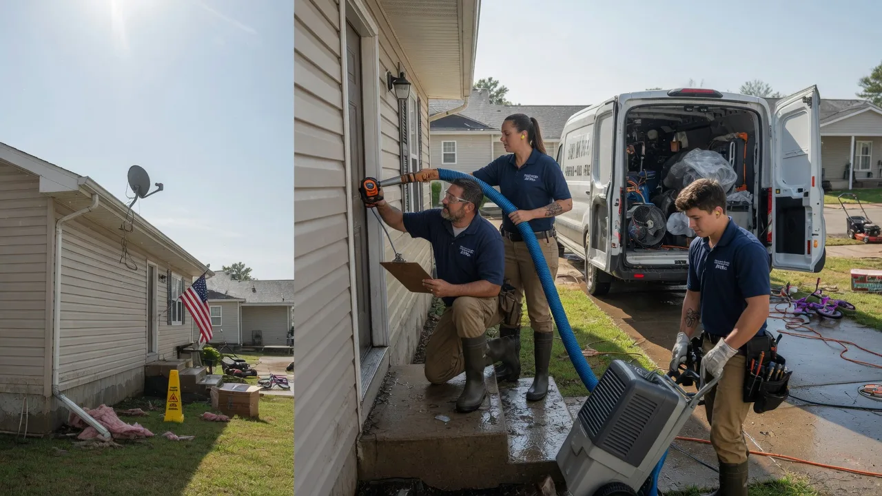 Ceiling Water Damage Restoration in Louisville, IL near me